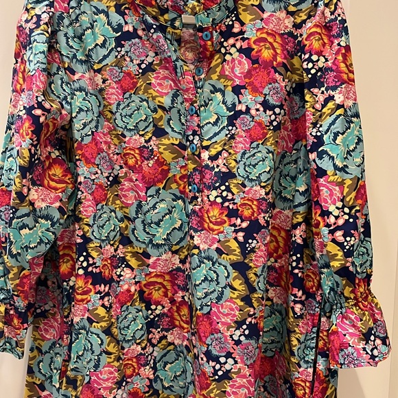 Uncle Frank X-Large XL multicolor floral printed dress - Picture 9 of 13